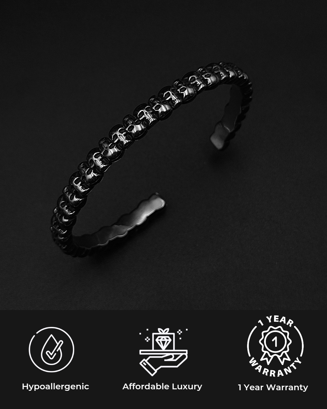 Afterlife Skull Cuff