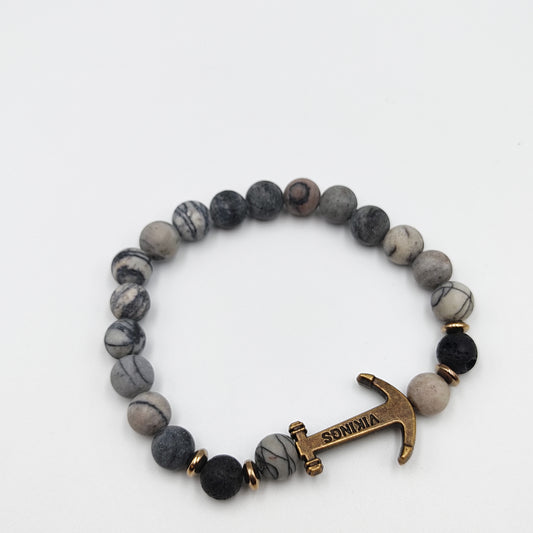 Viking Anchor Beads Bracelet