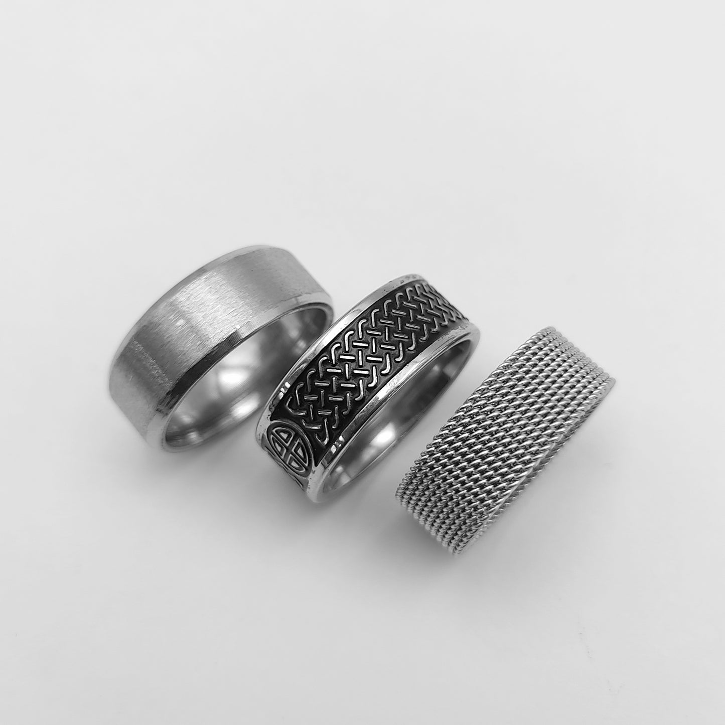 Combo of 3 Silver Rings