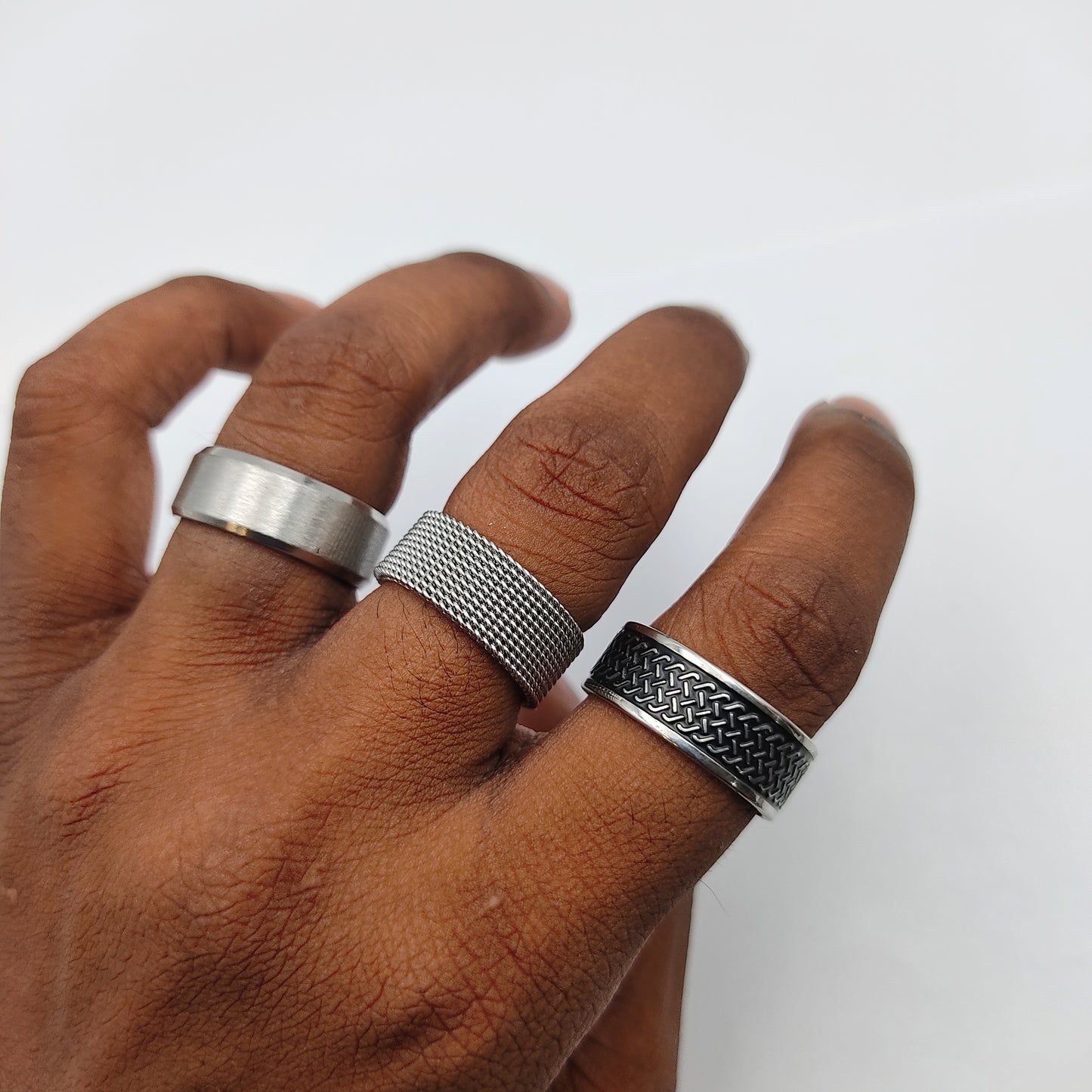 Combo of 3 Silver Rings