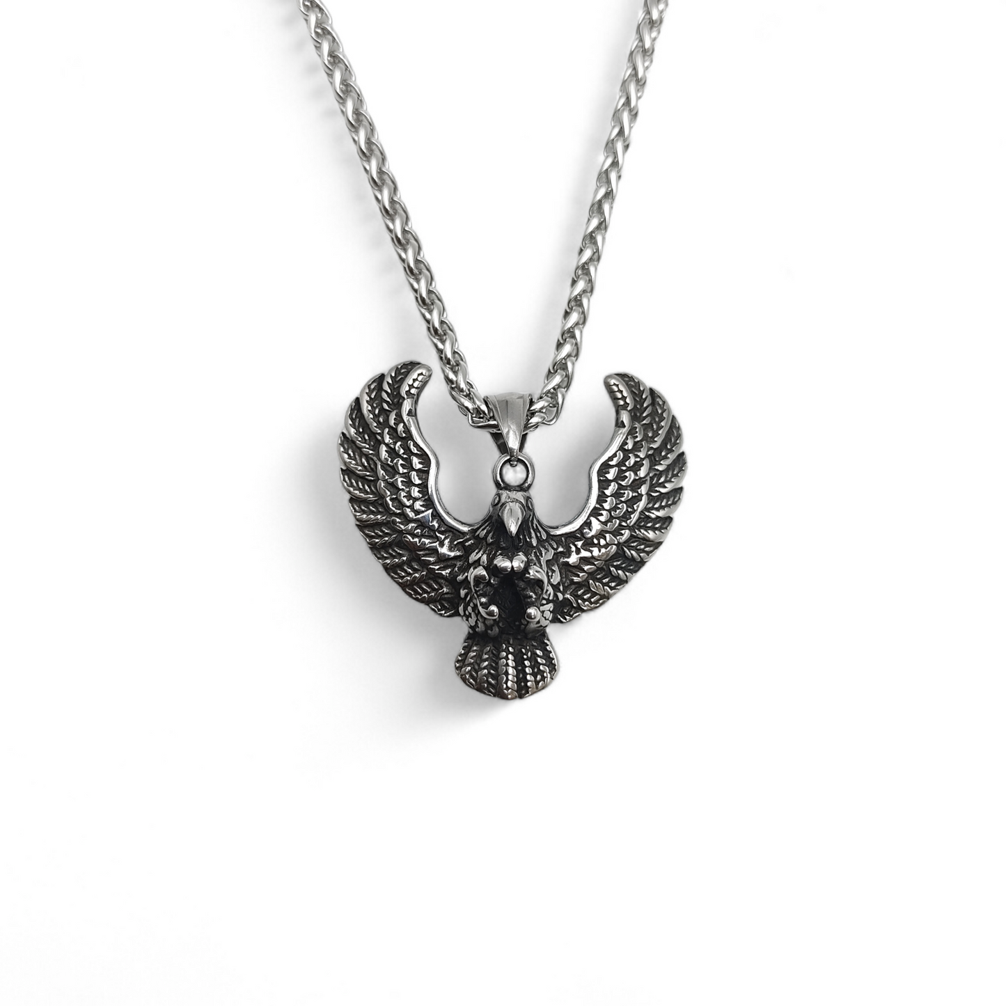 Elite Eagle Steel Necklace