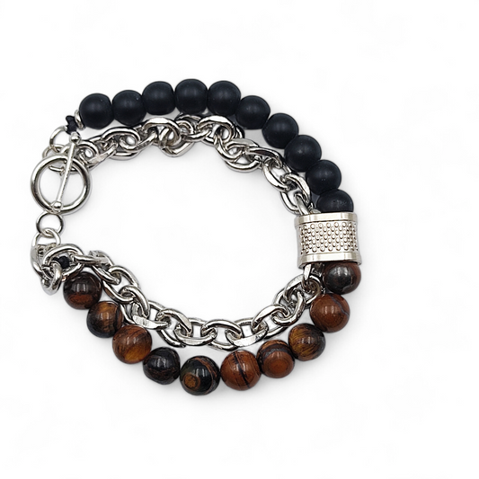 Lava Beads Fusion Bracelet