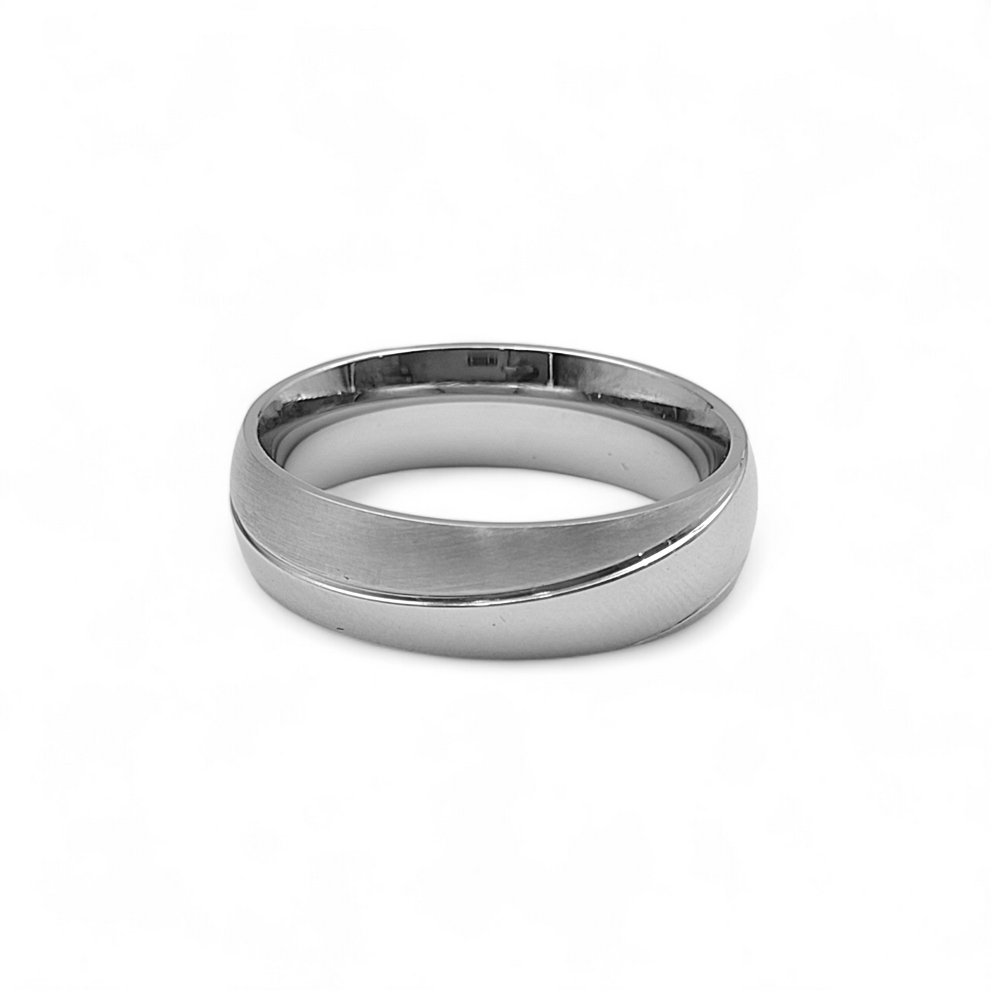 Mother of Pearl Signet Ring + Dtuel Band Ring Combi